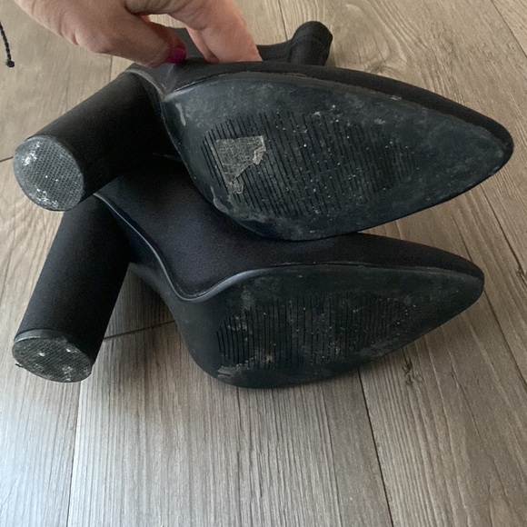 Black sock booties size 9 - Picture 2 of 7